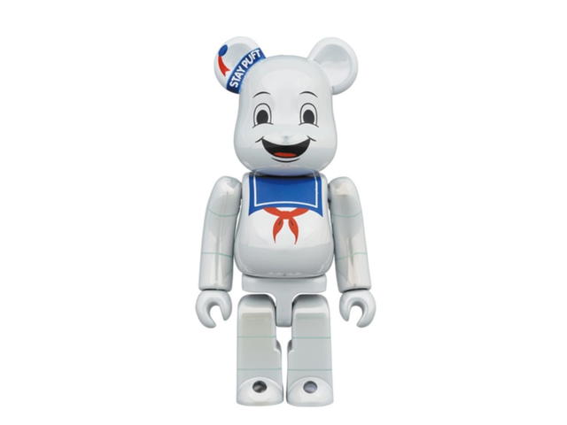 Medicom Toy BE@RBRICK Stay Puft Marshmallow Man White Chrome Ver. 400% + 100% - view 3