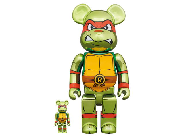 Medicom Toy BE@RBRICK Teenage Mutant Ninja Turtles Chrome Ver. & Metalhead & Krang Robot 100％ & 400％ (Set Of 6) - view 3
