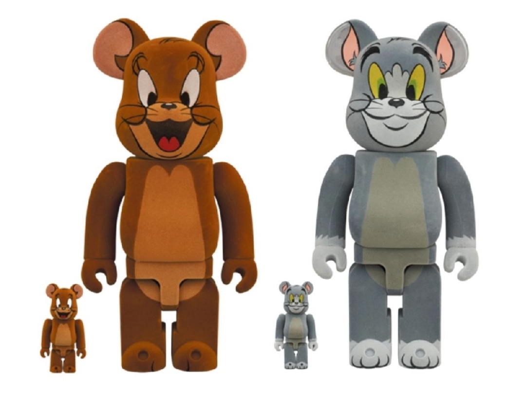 Medicom Toy BE@RBRICK Tom and Jerry Flocky Ver. Set 400% + 100%