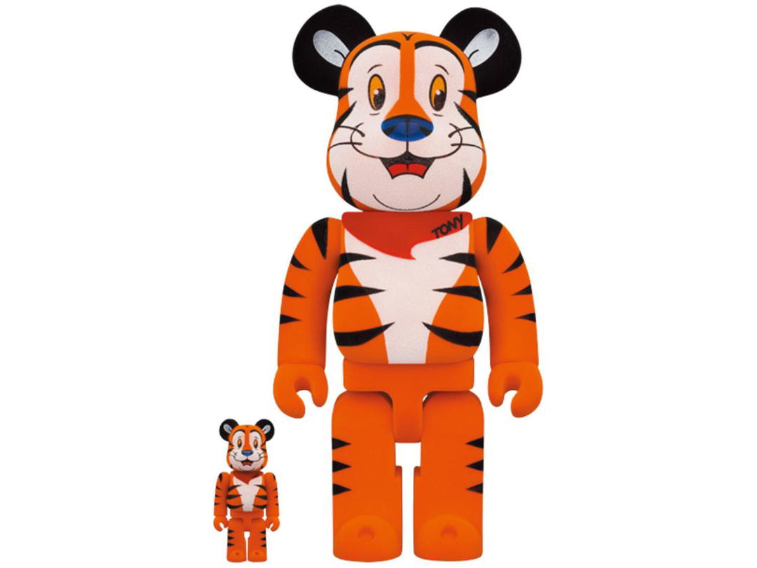 Medicom Toy BE@RBRICK Tony The Tiger Flocky Set 400% + 100%