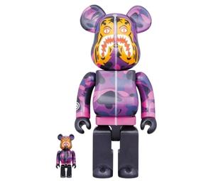 Buy BE@RBRICK x BAPE Camo Tiger Purple
 400% + 100% at Sasom – Authentic and Ready to Ship
