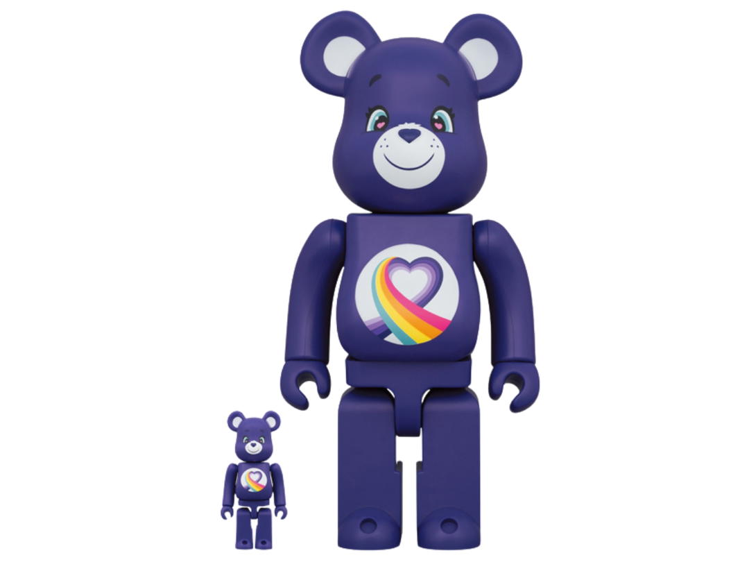 Medicom Toy BE@RBRICK X Care Bears Rainbow Heart Bear (TM) 100％ & 400％