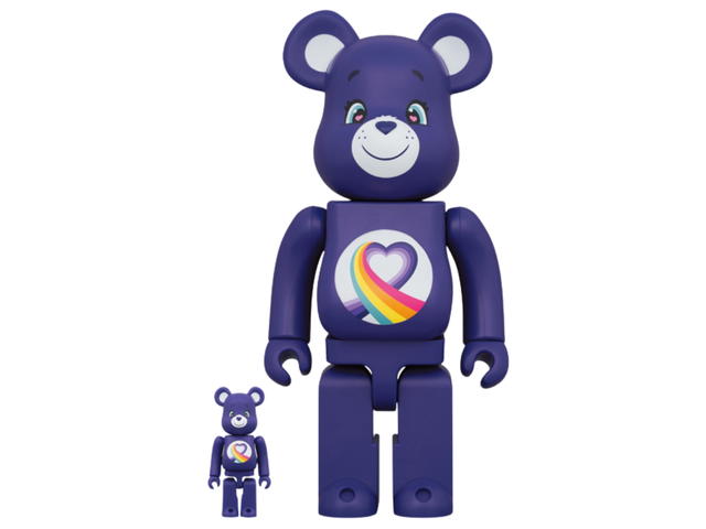 Medicom Toy BE@RBRICK X Care Bears Rainbow Heart Bear (TM) 100％ & 400％ - view 1