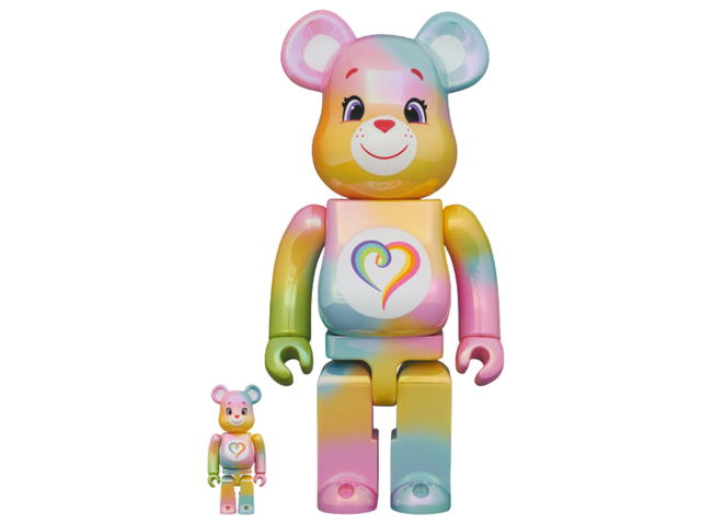 Medicom Toy BE@RBRICK x Care Bears Togetherness Bear (TM) 100％ & 400％ - view 1