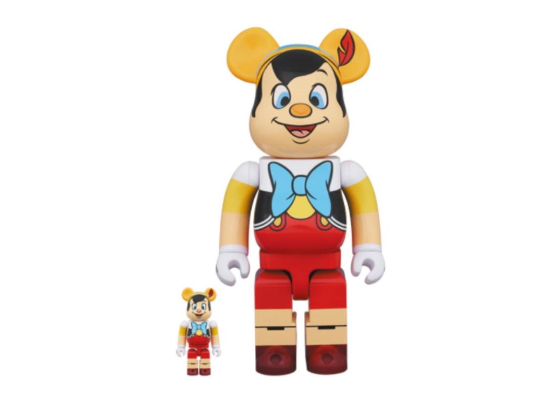Medicom Toy BE@RBRICK x Disney Pinocchio 400% + 100%