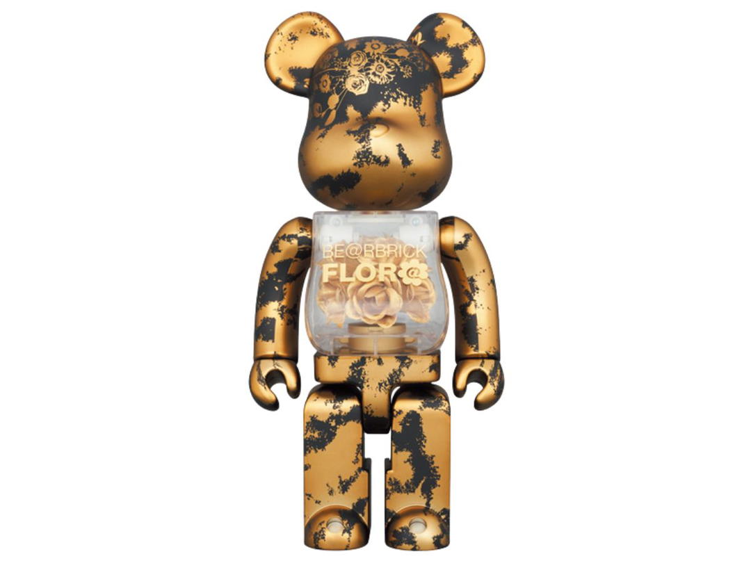 Medicom Toy BE@RBRICK X Mames Flor@ Gold 400％