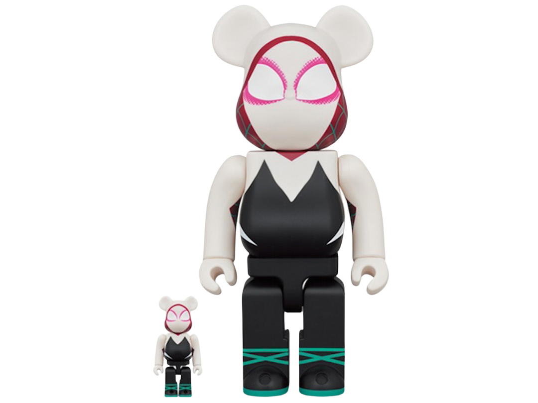 Medicom Toy BE@RBRICK x Marvel Spider-Man: Into the Spider-Verse Spider-Gwen 400% + 100%