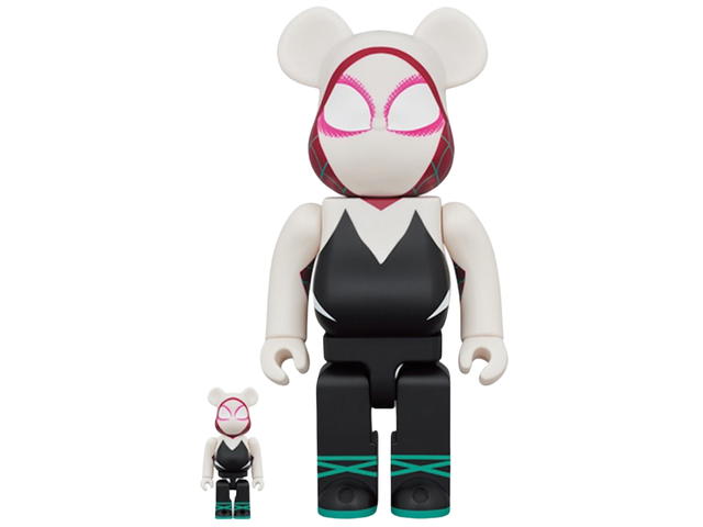 Medicom Toy BE@RBRICK x Marvel Spider-Man: Into the Spider-Verse Spider-Gwen 400% + 100% - view 1