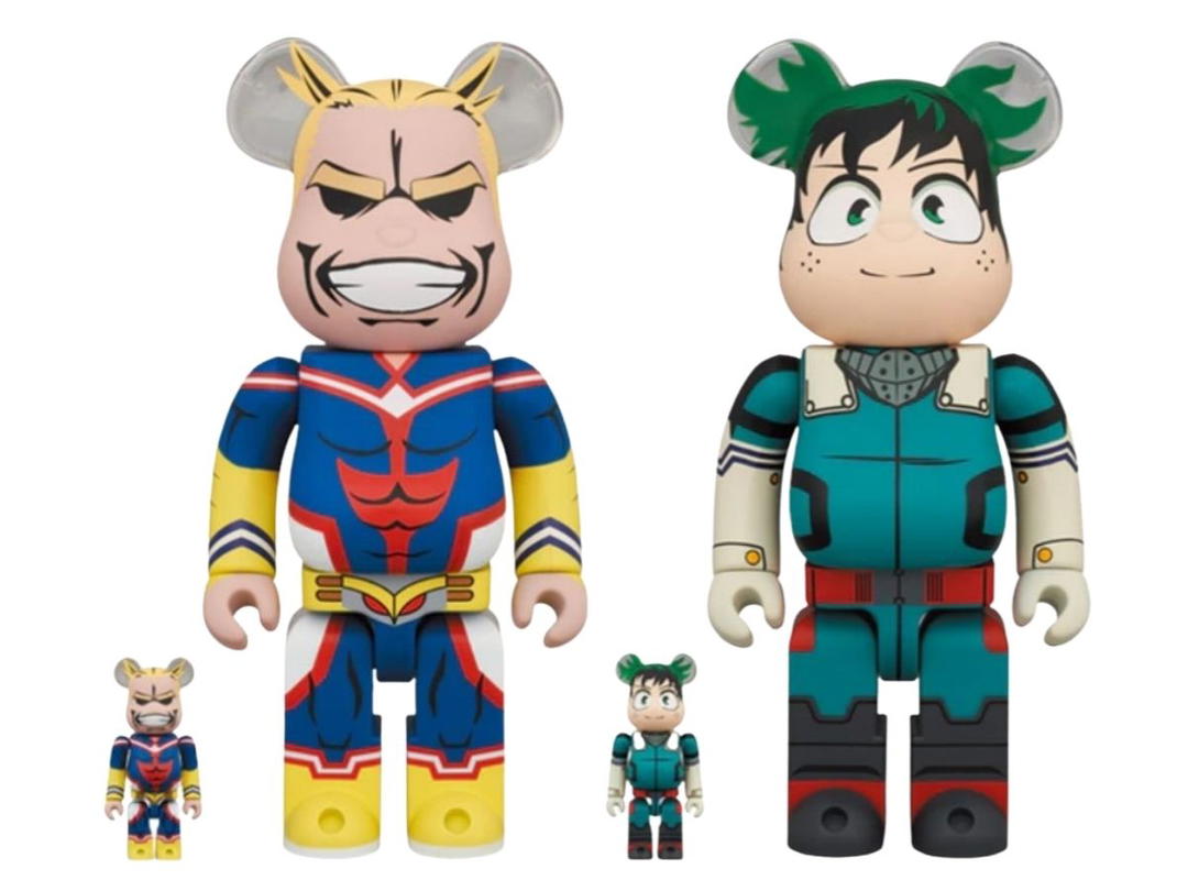 Medicom Toy BE@RBRICK x My Hero Academia Izuku Midoriya & Almite (Set of 2) 400% + 100%