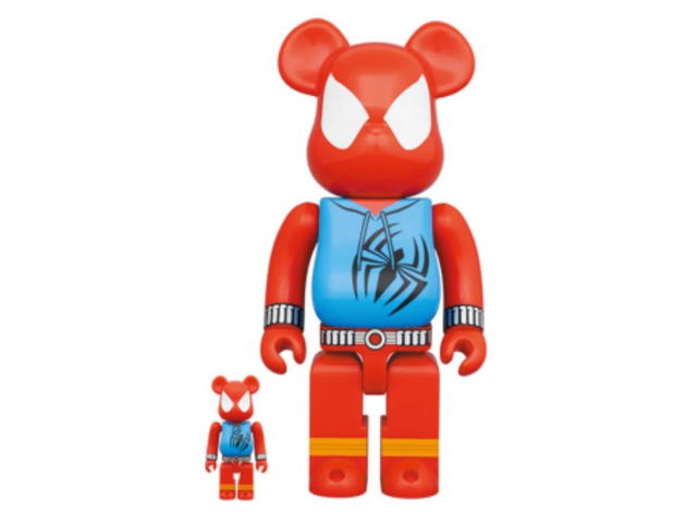 Medicom Toy BE@RBRICK X Spider-Man Scarlet Spider 400% + 100% - view 1