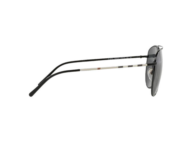 Burberry Burberry Aviator Sunglasses Black Grey Lens - view 3