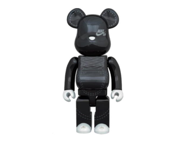 Medicom Toy Bearbrick NIKE SB 2020 Set Black 400% + 100% - view 2