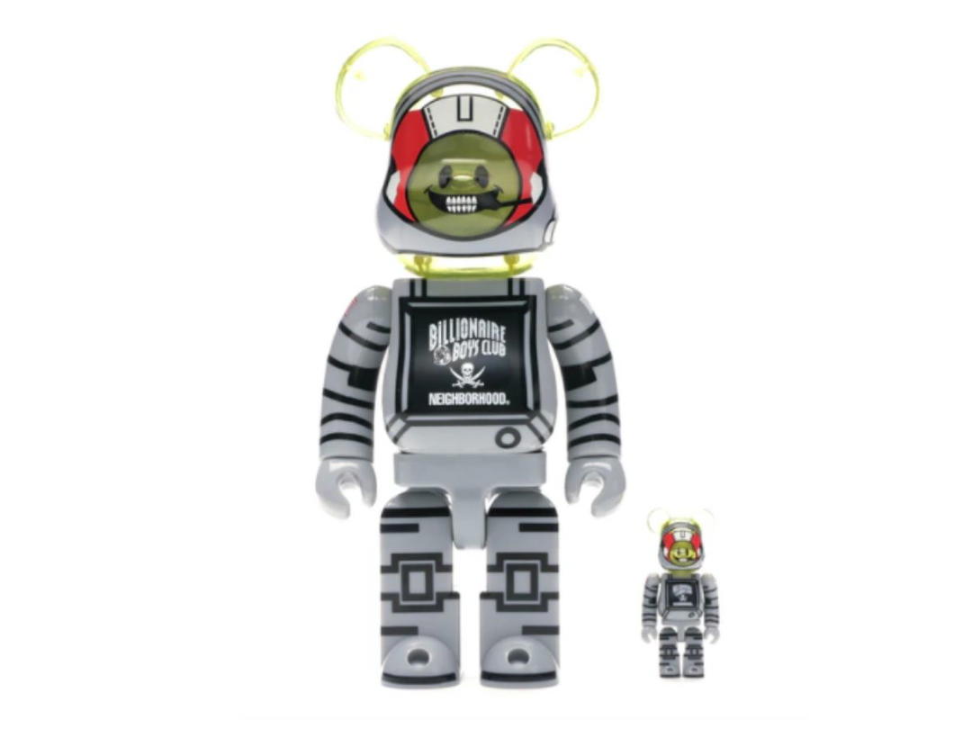 Medicom Toy Bearbrick x Billionaire Boys Club x Neighborhood Set White/Black 400% + 100%