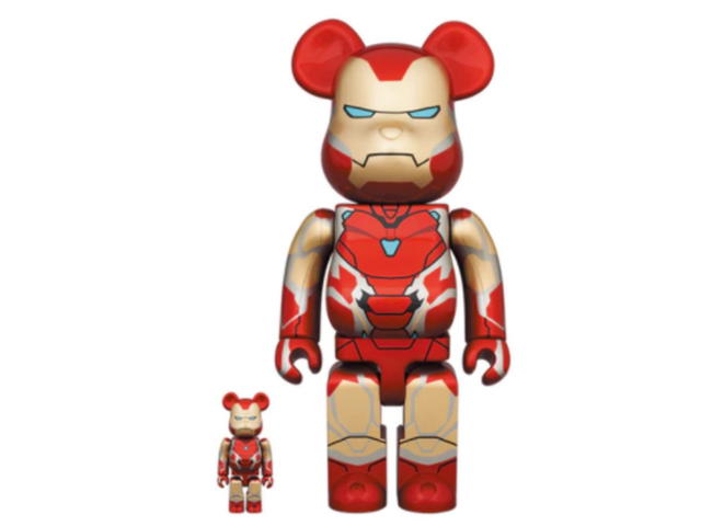 Medicom Toy Bearbrick x Marvel Iron Man Mark 85 Set 400% + 100% - view 1