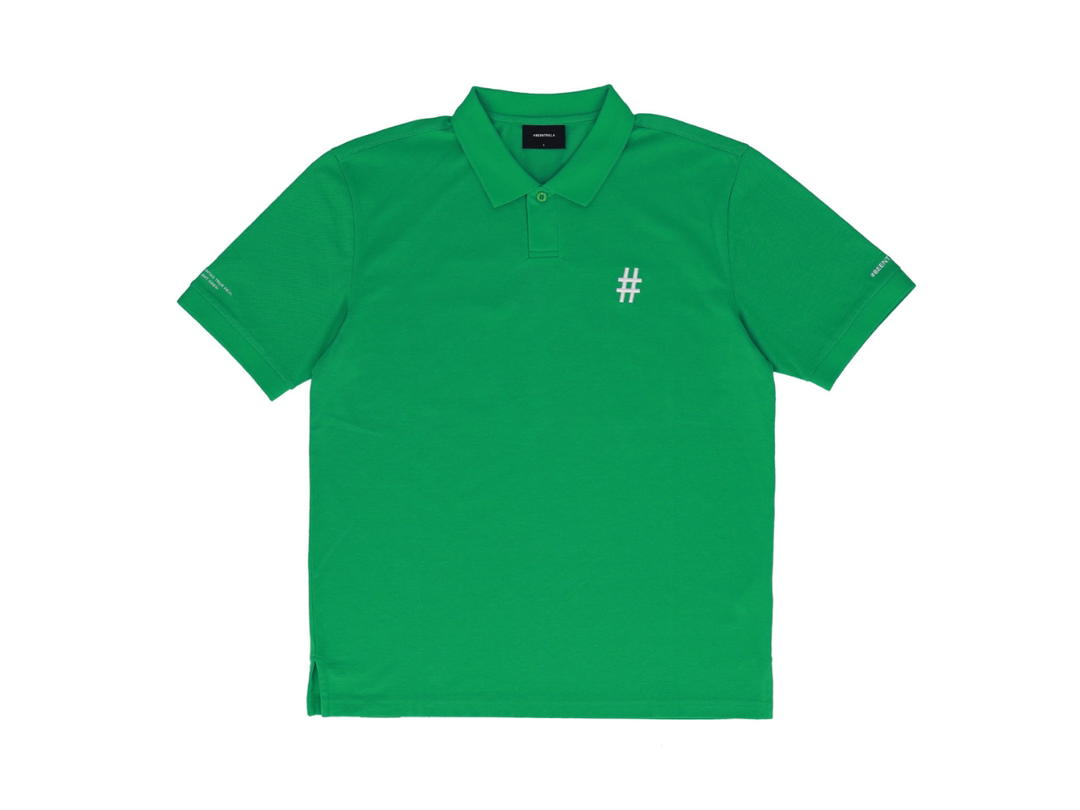 Beentrill Beentrill Essential Regular Fit Short Sleeve Pique Collar T-shirt Green