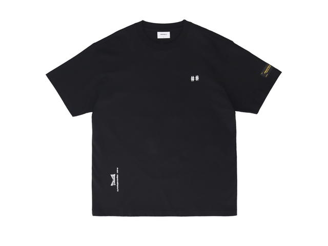 Beentrill Beentrill Women's Taping Hashtag Comfort Fit Short Sleeve T-shirt Black - view 1