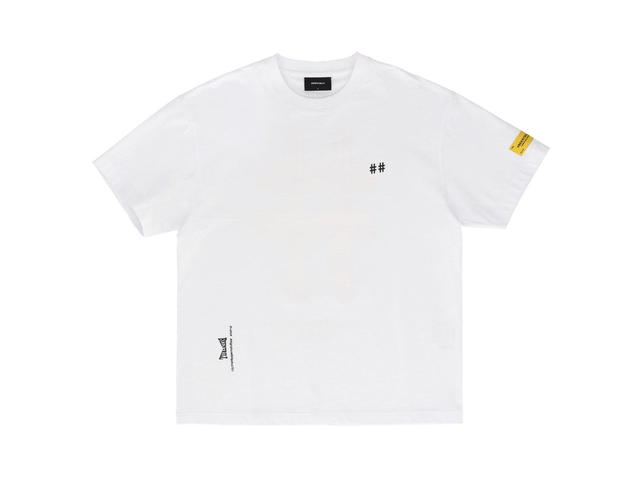 Beentrill Beentrill Women's Taping Hashtag Comfort Fit Short Sleeve T-shirt Off White - view 1