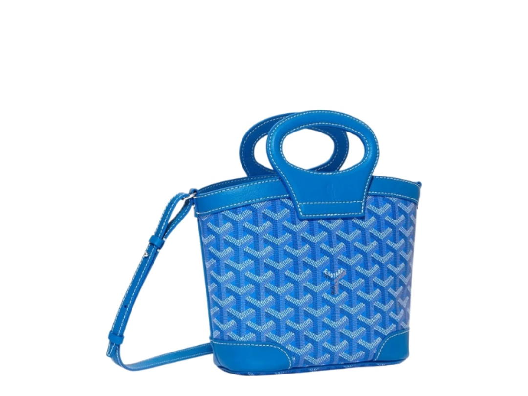 Goyard Goyard Beluga Mini Bag In Sky Blue Goyardine Canvas And Chevroches Calfskin With Palladium Hardware