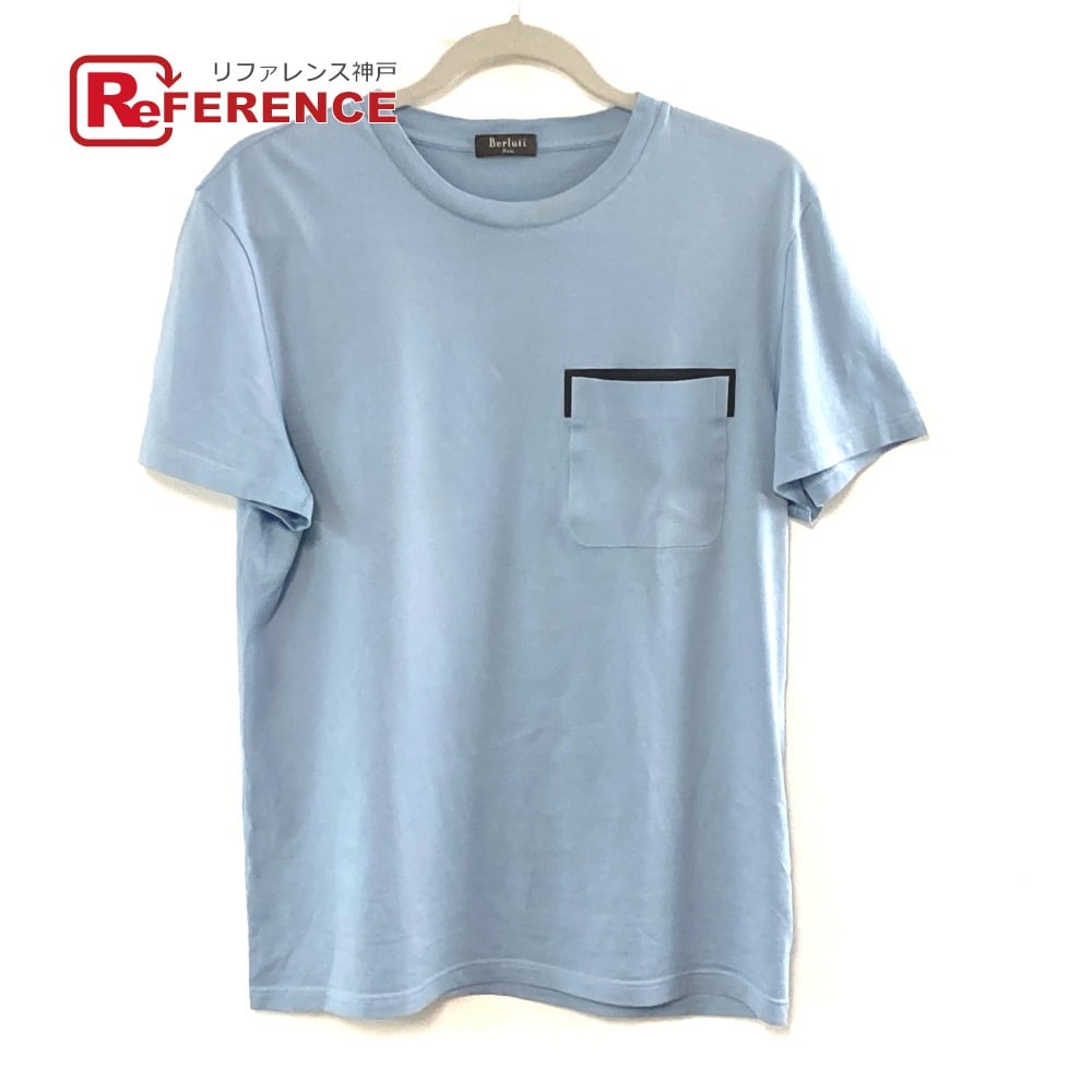 Berluti Berluti Apparel T-shirt tops pocket Short sleeve T-shirt cotton blue
