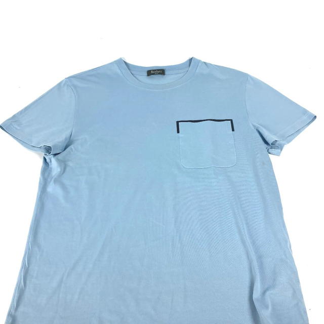 Berluti Berluti Apparel T-shirt tops pocket Short sleeve T-shirt cotton blue - view 4