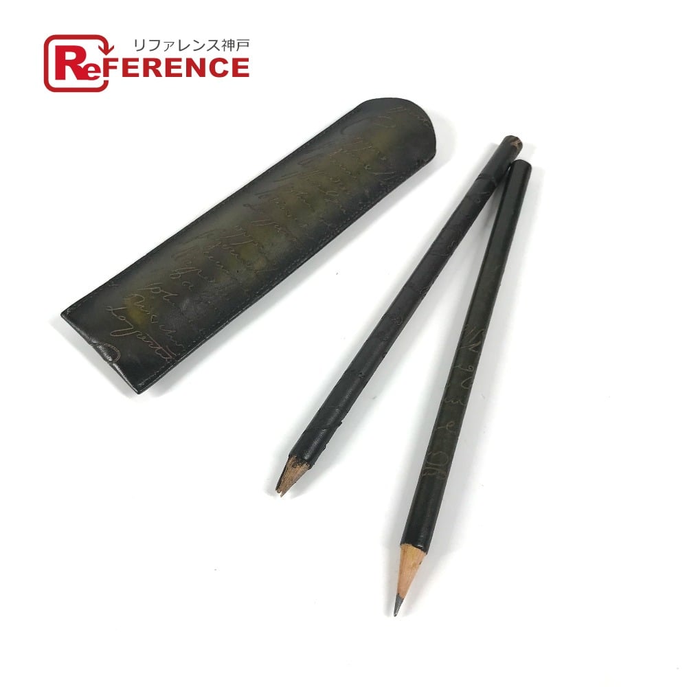 Berluti Berluti Calligraphy 2 pencils, stationery pouch case pencil case