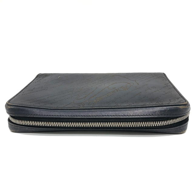 Berluti Berluti Calligraphy Itauba Wide Travel Wallet Long Wallet Black/SilverHardware - view 3