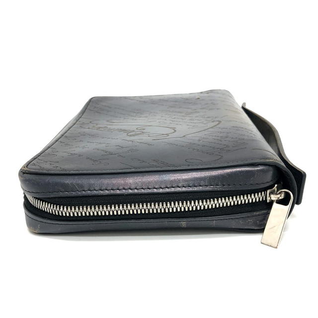 Berluti Berluti Calligraphy Itauba Wide Travel Wallet Long Wallet Black/SilverHardware - view 4