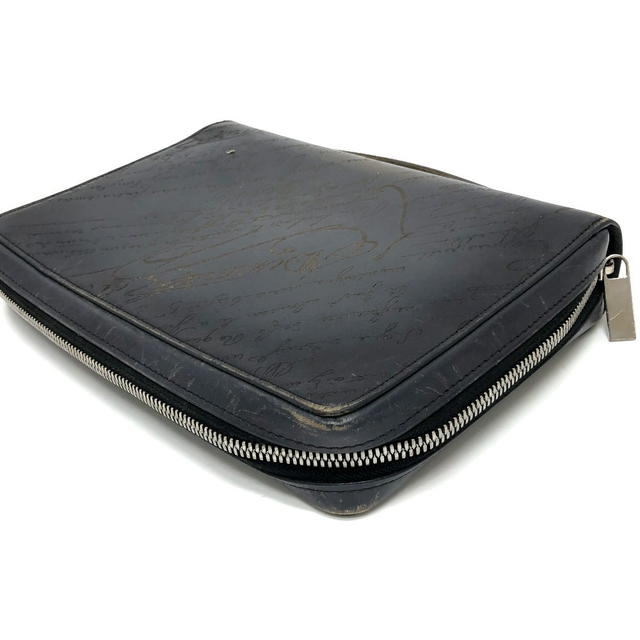 Berluti Berluti Calligraphy Itauba Wide Travel Wallet Long Wallet Black/SilverHardware - view 5
