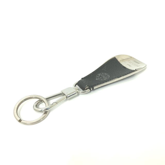 Berluti Berluti calligraphy Logo Shoehorn Bag Charm Key Holder Leather / Metal Black - view 4