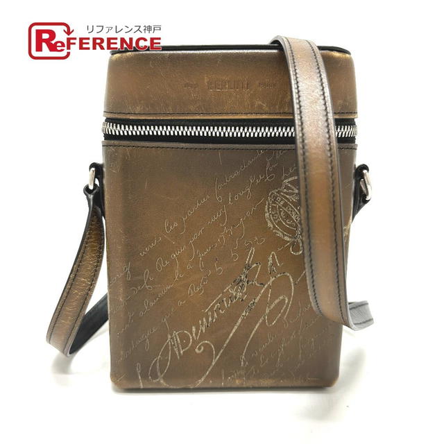 Berluti Berluti Calligraphy Scrit Swipe Shoulder Bag Leather Brown - view 1