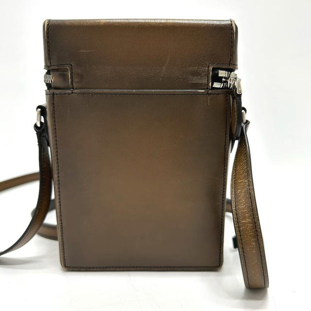 Berluti Berluti Calligraphy Scrit Swipe Shoulder Bag Leather Brown - view 3
