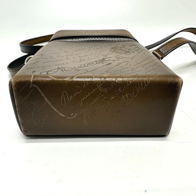 Berluti Berluti Calligraphy Scrit Swipe Shoulder Bag Leather Brown - view 4