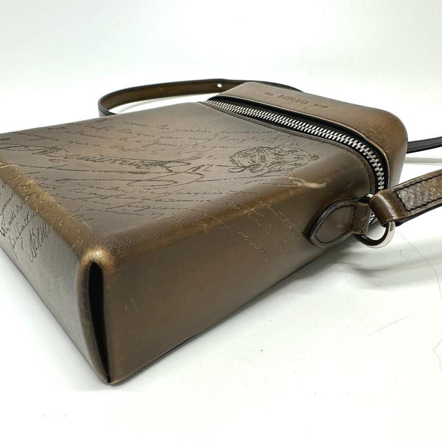 Berluti Berluti Calligraphy Scrit Swipe Shoulder Bag Leather Brown - view 5