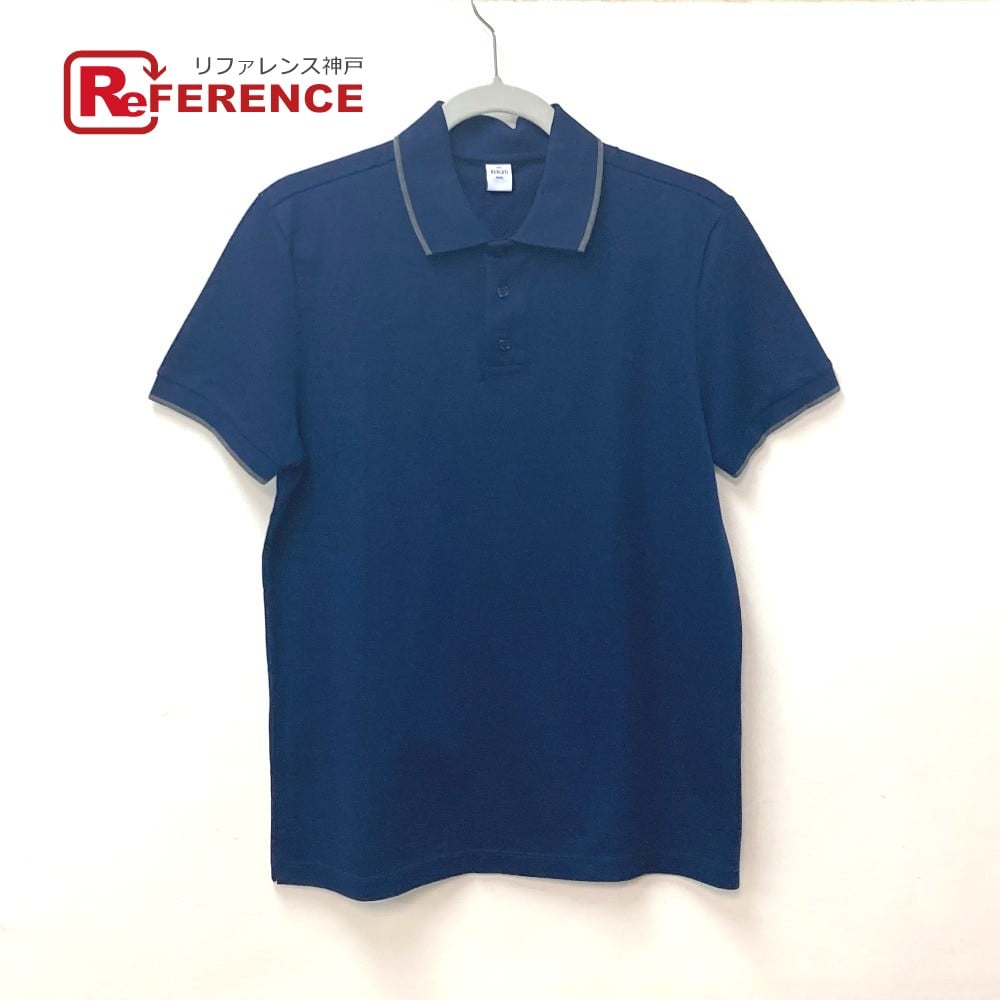 Berluti Berluti collared 1895 logo short sleeve tops apparel Polo shirt cotton Navy/gray