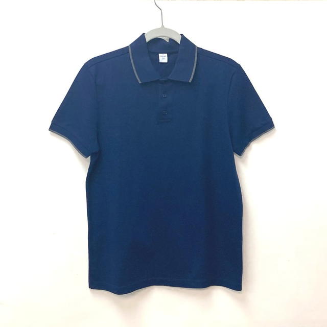 Berluti Berluti collared 1895 logo short sleeve tops apparel Polo shirt cotton Navy/gray - view 2