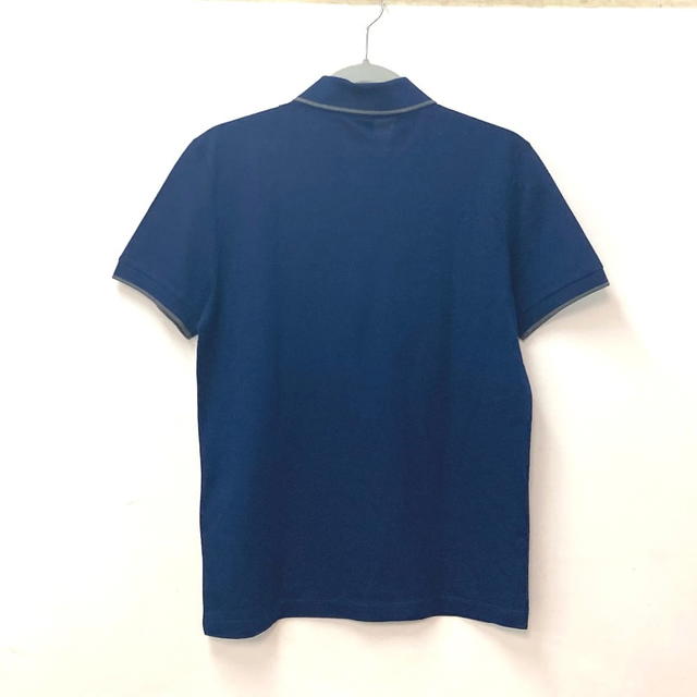 Berluti Berluti collared 1895 logo short sleeve tops apparel Polo shirt cotton Navy/gray - view 3