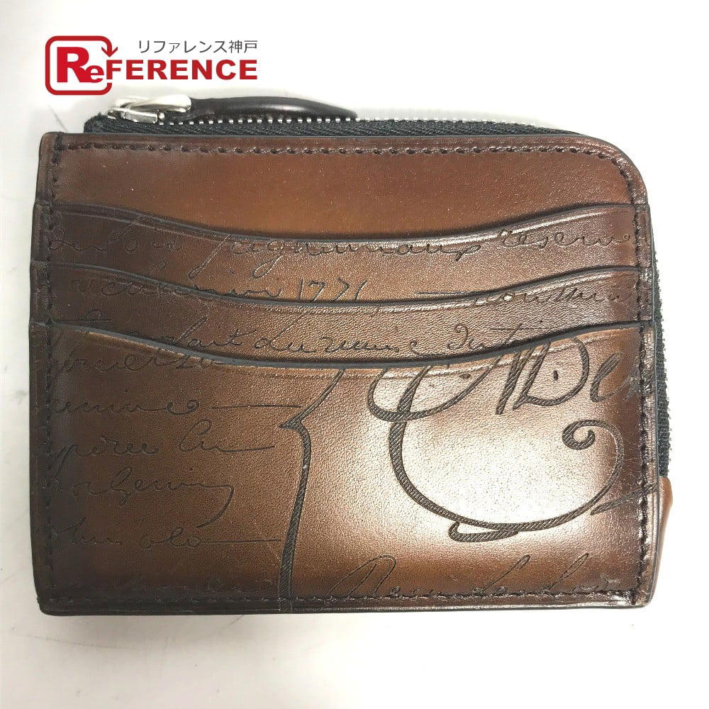 Berluti Berluti Compact Wallet Coin Compartment Calligraphy L-shaped fastener coin purse