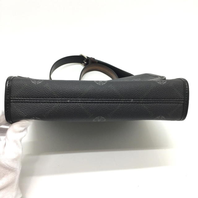 Berluti Berluti Flaneur Small Messenger Shoulder Bag PVCCanvas / Leather Black/Silver - view 4