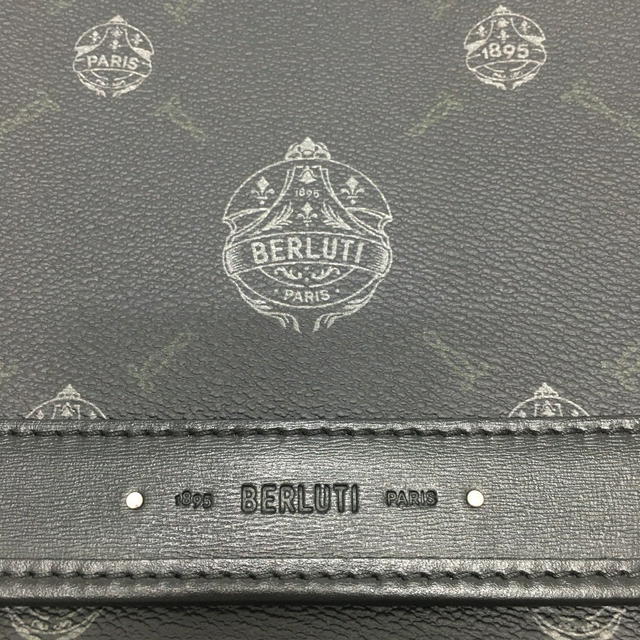 Berluti Berluti Flaneur Small Messenger Shoulder Bag PVCCanvas / Leather Black/Silver - view 5