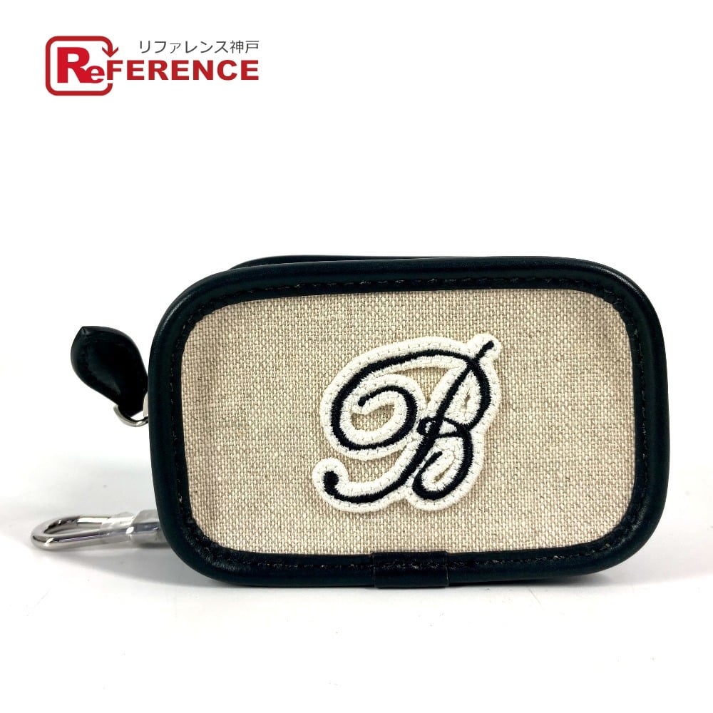 Berluti Berluti golf B logo golf ball pouch With key ring Pouch Beige Unused