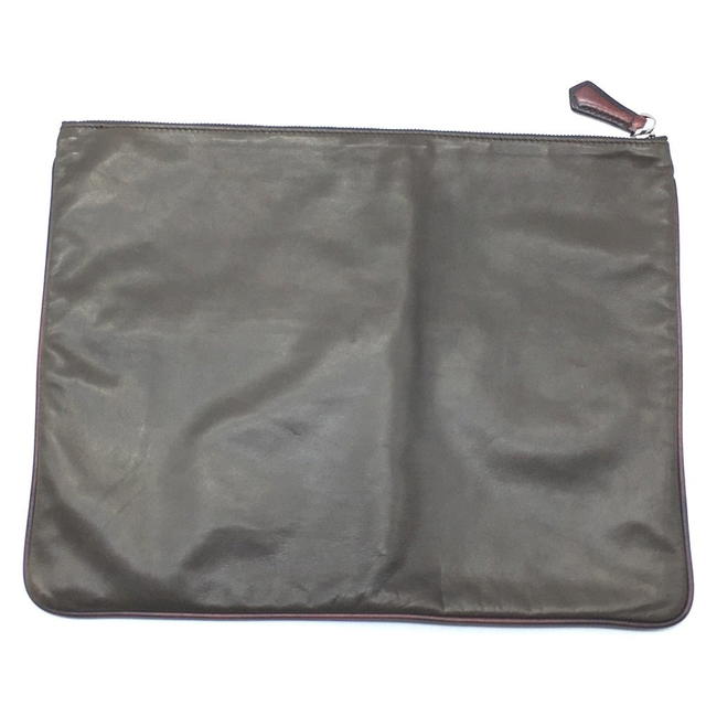 Berluti BERLUTI Inside Calligraphy Clutch bag Leather Brown - view 2