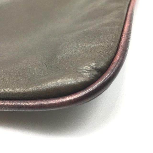 Berluti BERLUTI Inside Calligraphy Clutch bag Leather Brown - view 3