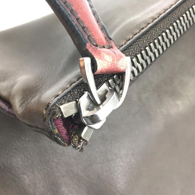 Berluti BERLUTI Inside Calligraphy Clutch bag Leather Brown - view 4