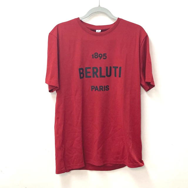 Berluti Berluti logo Apparel Tops Short sleeve T-shirt cotton Red/Black Unused - view 1