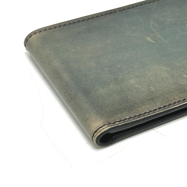 Berluti Berluti logo Bi-fold short mini wallet Compact Folded wallet Leather Blue Based - view 4