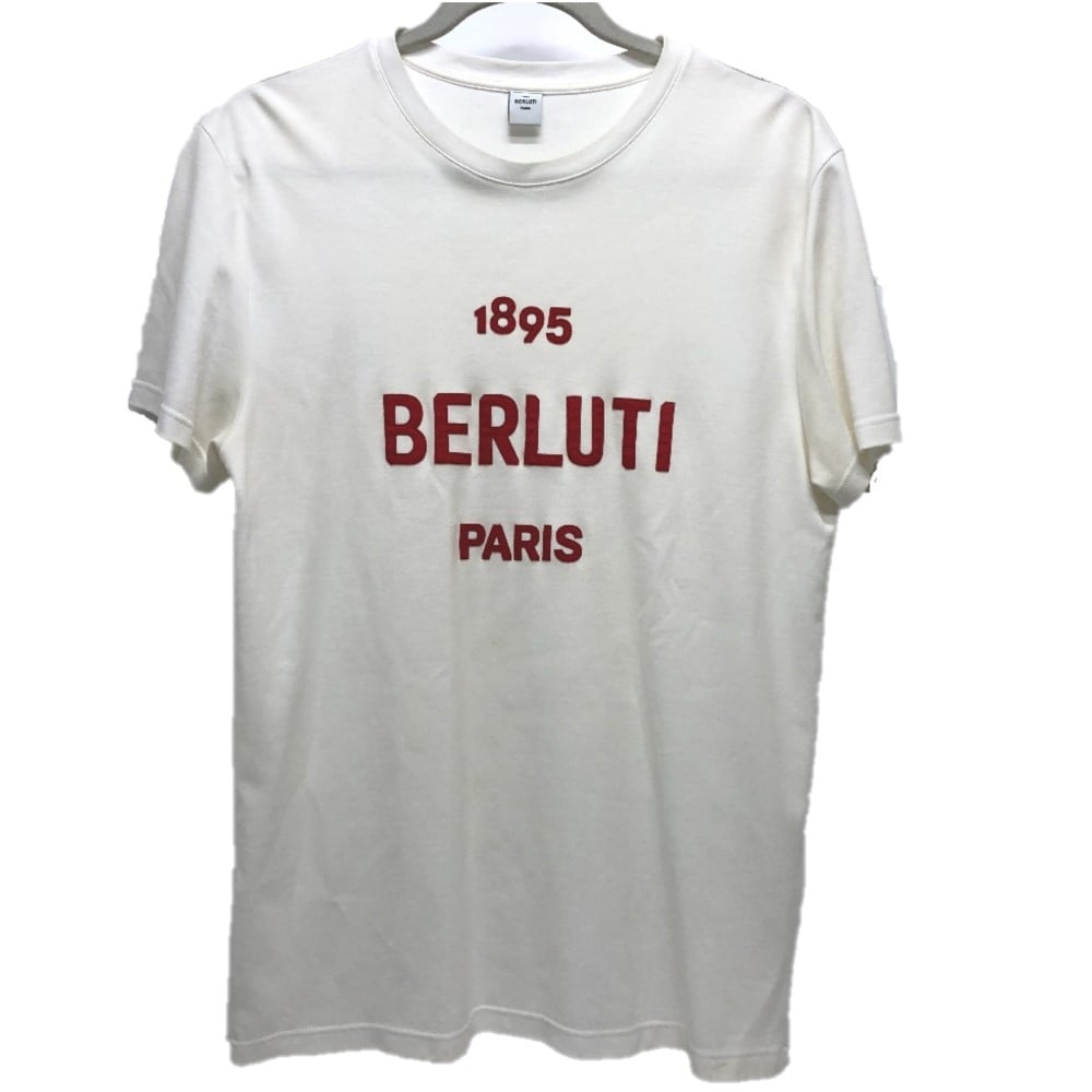 Berluti Berluti logo Japan online only Apparel tops Short sleeve T-shirt cotton White