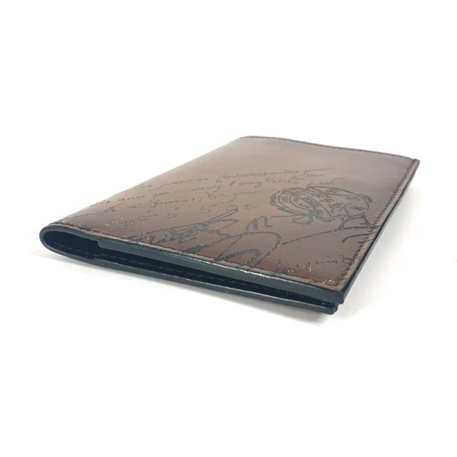 Berluti Berluti logo Passport Cover Stationery passport case Leather Brown - view 4