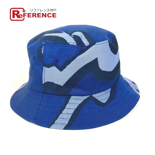 Buy Berluti Pattern design hat bucket hat bob hat cotton blue Unused at Sasom – Authentic and Ready to Ship