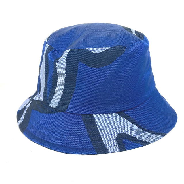 Berluti Berluti Pattern design hat bucket hat bob hat cotton blue Unused - view 5