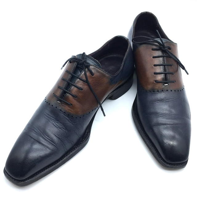 Berluti BERLUTI Punching design Two Tone Patine Luxury Leather Dress Leather shoes - view 1